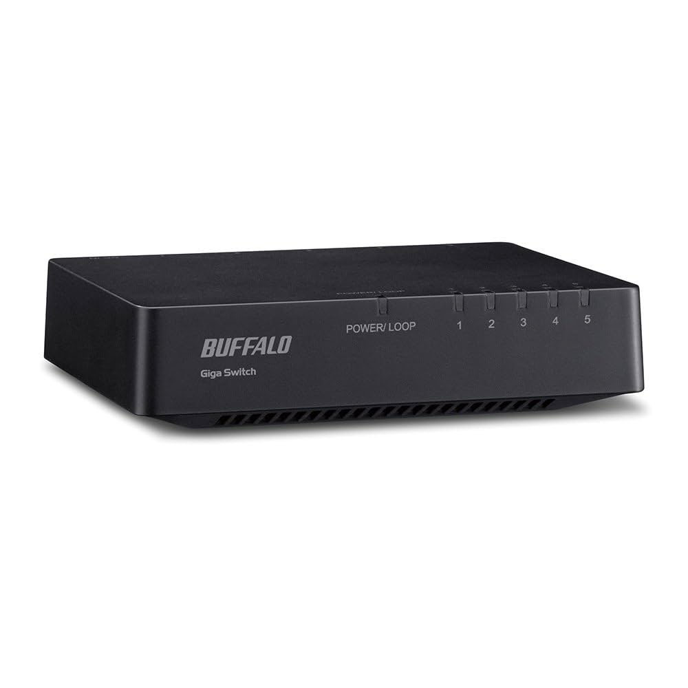 (未使用･未開封品)　BUFFALO Giga対応 プラスチック筐体 AC電源 5ポート ホワイト スイッチングハブ LSW4-GT-5EP/WHD df5ndr3 Amazon.co.jp: バッファロー BUFFALO 10/100Mbps対応